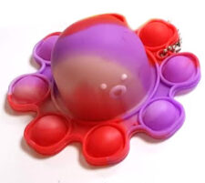 Zawieszka antystresowa Fidget Toy PUSH BUBBLE POP IT OCTAPUS CONVERTIBLE (9 cm) ośmiornica przewrotka - obrazek 7