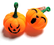 Gniotek gumowy świecący z powietrzem Dynia PUFFY HALLOWEEN (6 cm) - obrazek 2