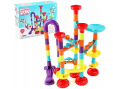 Tor zjazdowy dla kulek kulodrom - MARBLE RUN (76 elementów)